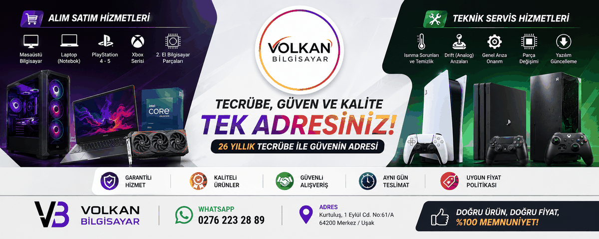 Uşak'ın En İyi Bilgisayarcısı: Volkan Bilgisayar ile Güvenilir Çözümler!